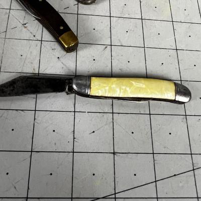 3 Vintage Folding Knives 