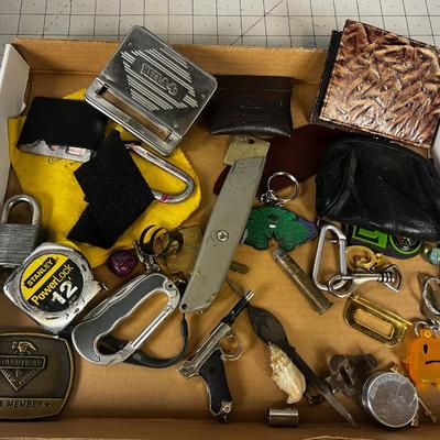 Junk Drawer Clean Out: Keys, Belt Buckle, Pad Lock etc.