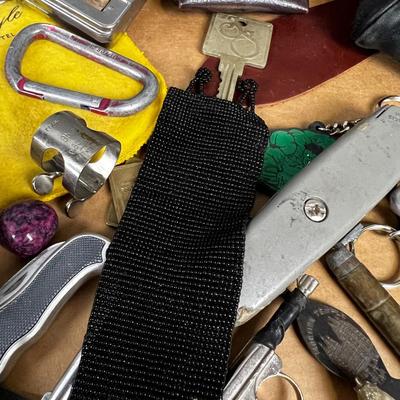 Junk Drawer Clean Out: Keys, Belt Buckle, Pad Lock etc.