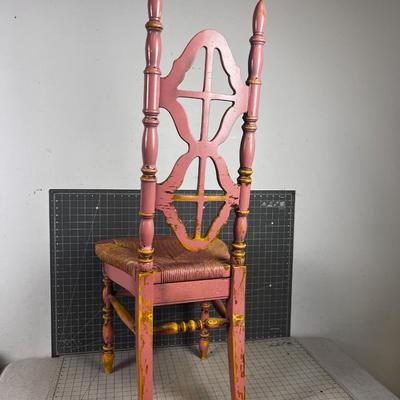 Rustic Pink Chair, UNIQUE