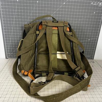 French or Swiss External Frame Backpack
