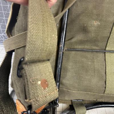 French or Swiss External Frame Backpack