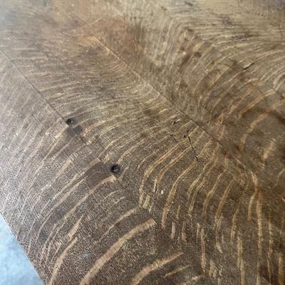 Genuine Oak Library Table with Drawer