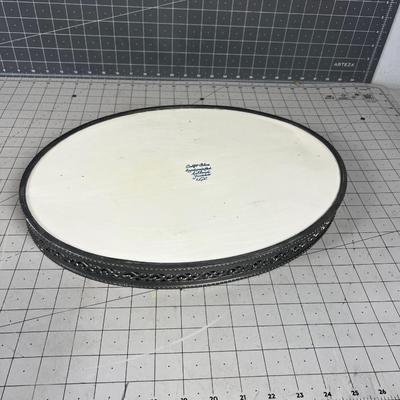 Delph Blue Hand Painted Platter 