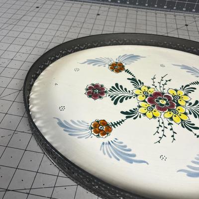 Delph Blue Hand Painted Platter 