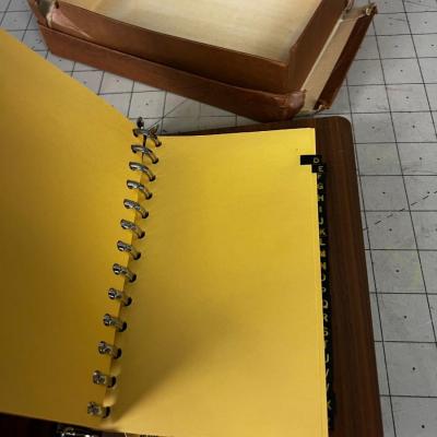 Solid Walnut Address Book 