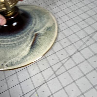 Studio Art Pottery Oil Lamp 