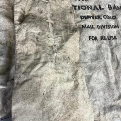 2 First National Money Bank Bags 