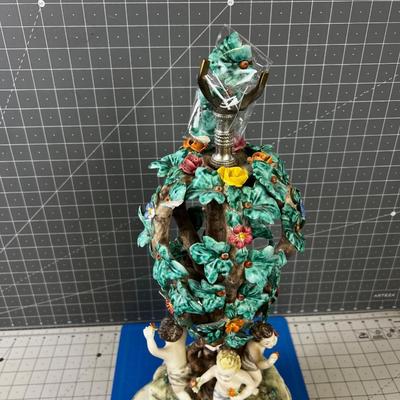 Vintage Capodimonte Lamp BASE Only