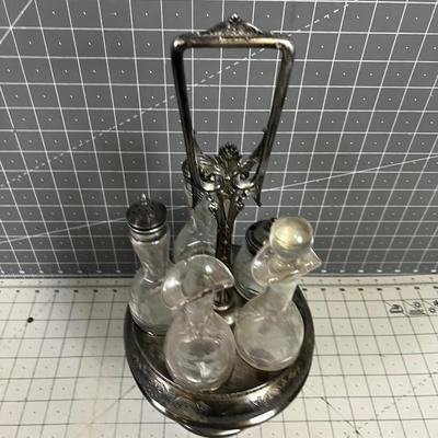 Art Nouveau Silver Plated Set 