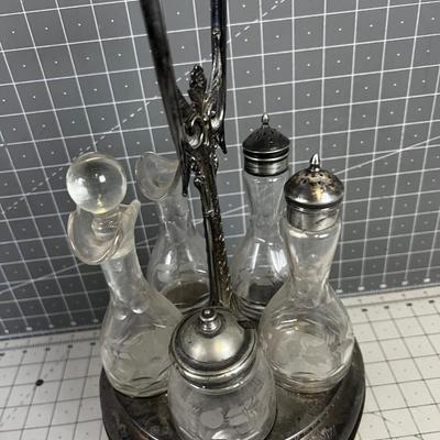 Art Nouveau Silver Plated Set 