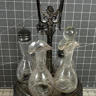 Art Nouveau Silver Plated Set 