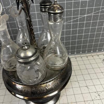 Art Nouveau Silver Plated Set 