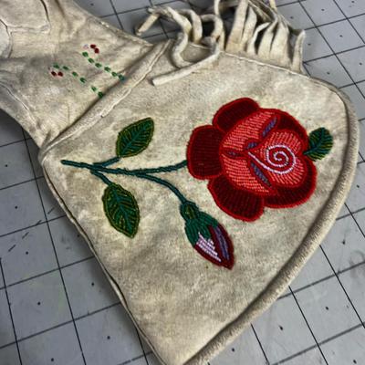 Vintage 1950's Gauntlet Gloves Western Native American Ladies 