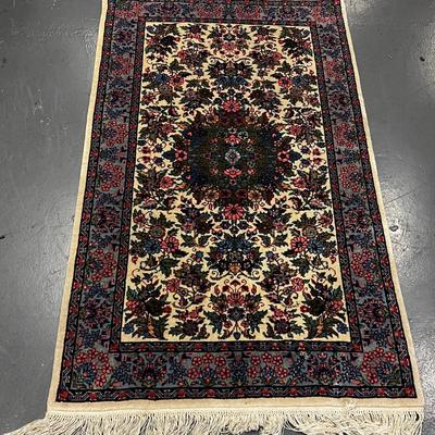 Vintage Persian Hand Knotted -Pink Red, Blue 