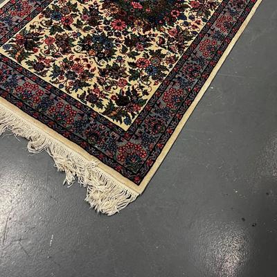 Vintage Persian Hand Knotted -Pink Red, Blue 