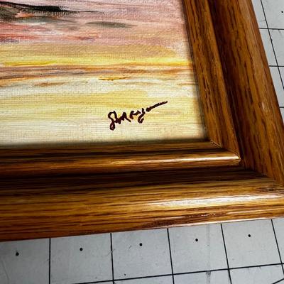Oil on Board of Monument Valley , Signed 