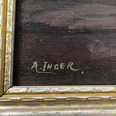 Original Oil on Board By A. Inger, Looks Biblical