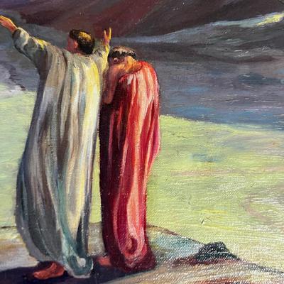 Original Oil on Board By A. Inger, Looks Biblical
