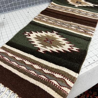 Woven Wool Table Runner NATIVE AMERICAN Pattern 