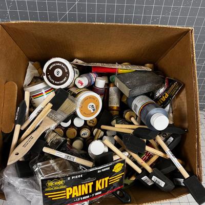 Crafters Box of TOLL Paints and New Sponge Brushes