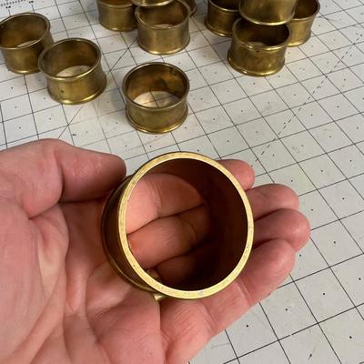 Brass Napkin Rings (12) 