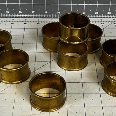Brass Napkin Rings (12) 