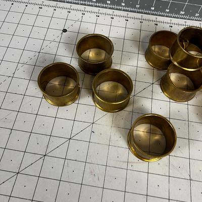 Brass Napkin Rings (12) 