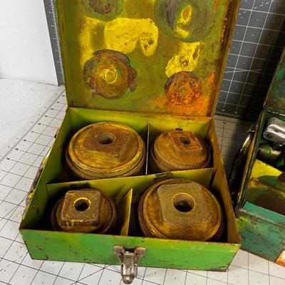 Green Lee  767A  KNOCK OUT  SET in metal Box 