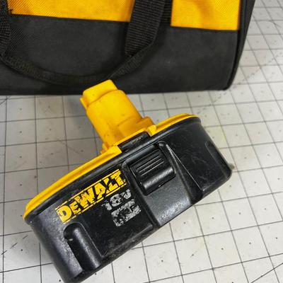 DeWalt Bag and 18 volt Battery