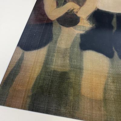 Vintage Asian Silk Painting 
