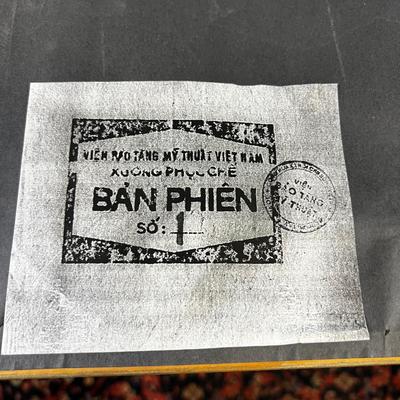 Vintage Asian Silk Painting 