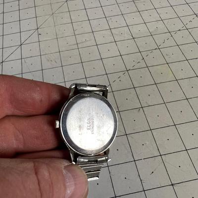 Elgin Stainless Men's Wrist Watch 