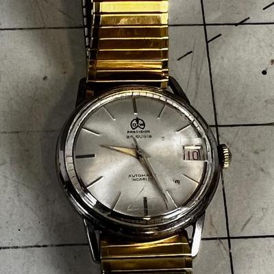 O W 25 Jewel Men's Swiss Made Wrist Watch 
