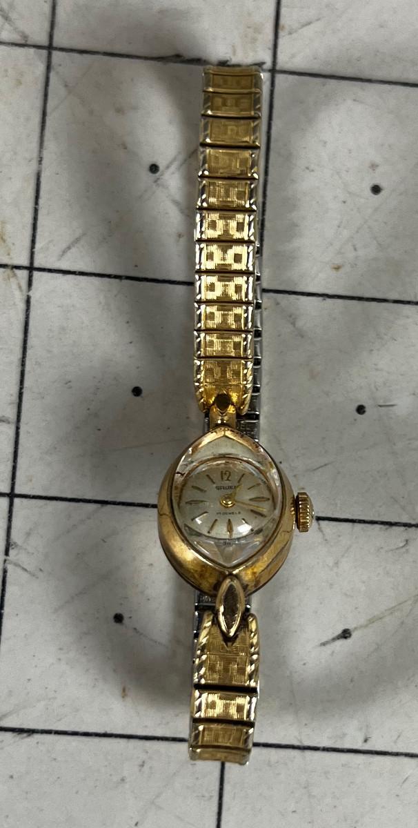 Gruen 10K Gold Filled Women Wrist Watch
