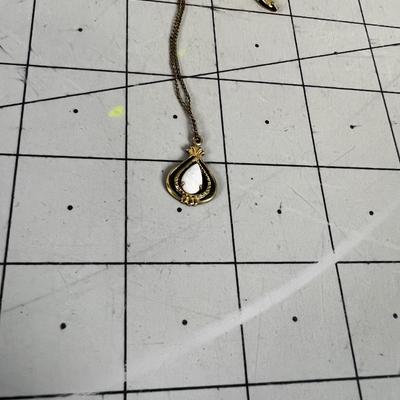 12 k Gold Filled Opal Pendant 
