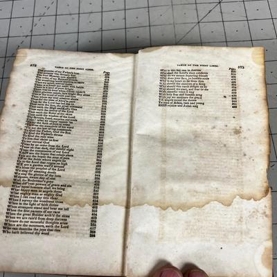 THE PSALMS OF DAVID

Book of Common Prayer: Psalms; Watts, I. Laye 1700's 