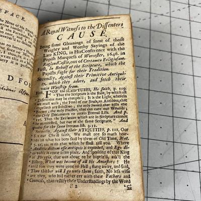 De Laune's Plea For The Non-Conformists Leather Bound Published  1712