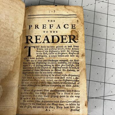 De Laune's Plea For The Non-Conformists Leather Bound Published  1712