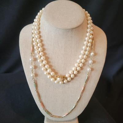 Pearl Necklaces, Bracelets, and Earrings (PB2-DW)