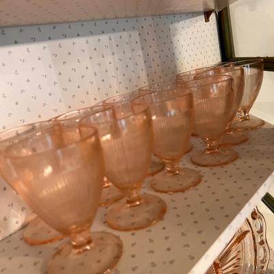 Vintage Lot Pink Depression Glass