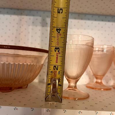 Vintage Lot Pink Depression Glass