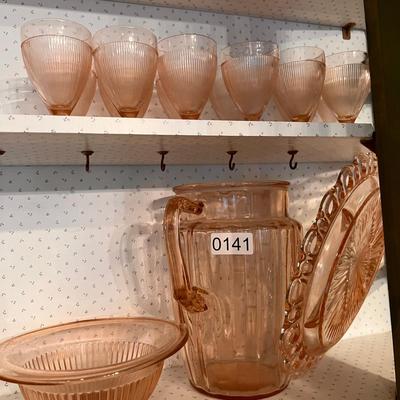 Vintage Lot Pink Depression Glass
