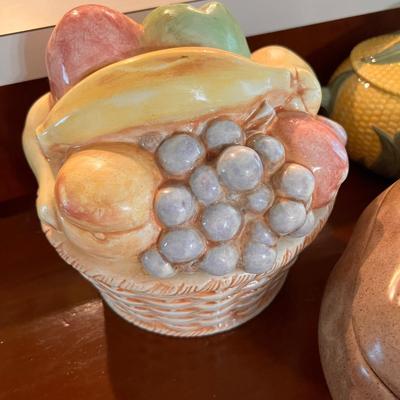 Lot 4 Vintage Ceramic Canisters