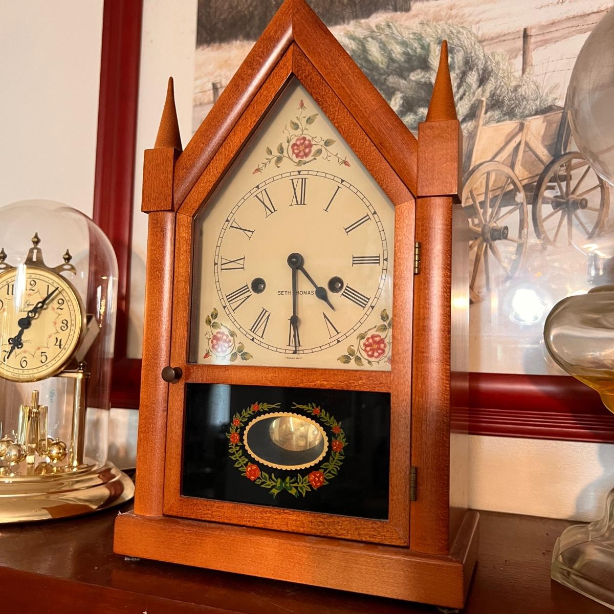 Seth thomas on sale pendellum clock with chime