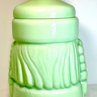 Jadeite Santa Cookie Jar