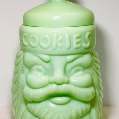 Jadeite Santa Cookie Jar