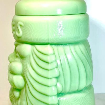 Jadeite Santa Cookie Jar