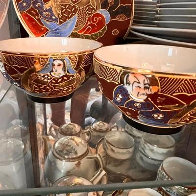 Stunning Antique Japanese Satsuma Porcelain Tea Set