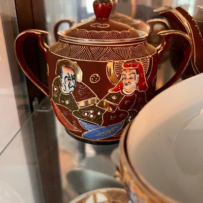 Stunning Antique Japanese Satsuma Porcelain Tea Set
